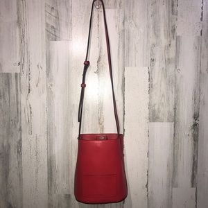 Red Leather Crossbody Bag